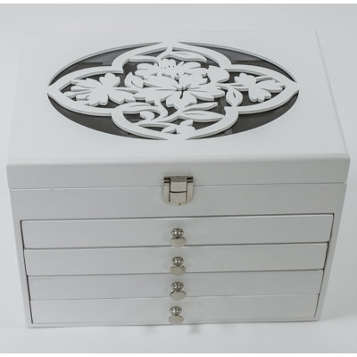 Wood Jewellery Box + Drawers