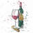 Bottle of Red Wine Canvas | Kitchen Decor Wall Art