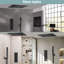 Thermostatic LED Rainfall Shower System, Ceiling Mounted Waterfall Showerhead with Handheld Spray-82331473