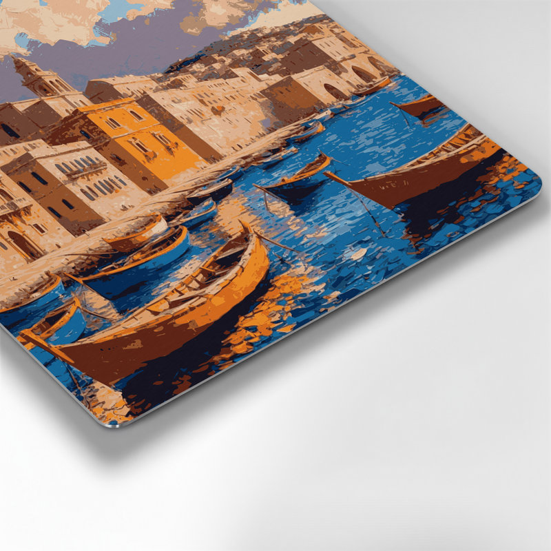 Cities Malta Brown Metal Wall Art