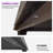 PURPLE LEAF 10’X 12’Outdoor Hardtop Gazebo Metal Frame Galvanized Steel Double Roof with Curtains and Nettings for Patio Desk Backyard Bronze