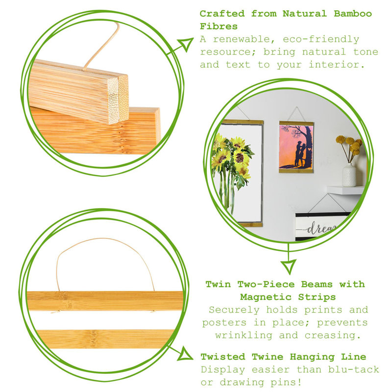 Matte Picture Frame, Natural, 2cm H x 10cm W x 1.5cm D