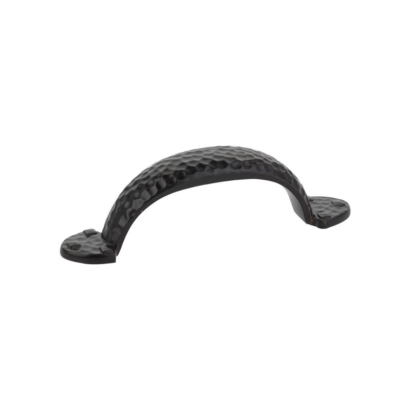Hammered 3" Center to Center Arch Pull, Oil Rubbed Bronze, 3 1/2"