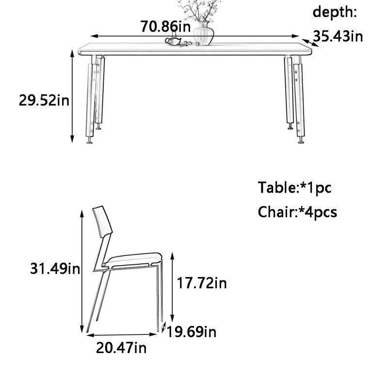 Saniveieri, 29.52"H x 70.86"L x 35.43"W