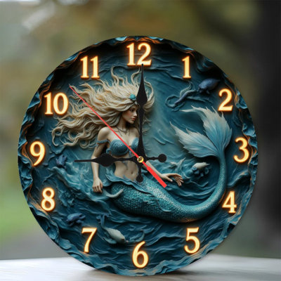 Horloge murale sirène
