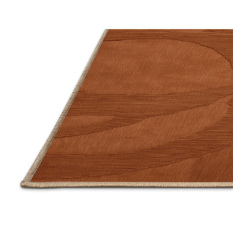 Tapis abstrait lavable à la machine, Rectangle de 5 pi x 8 pi