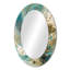 Pierrine turquoise jaune captivant liquide encre - miroir mural unique en marbre-1546885335-1546885332