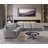 5-Piece Left-Armrest Corner Sectional with Right Curved Deep Seat-185120366