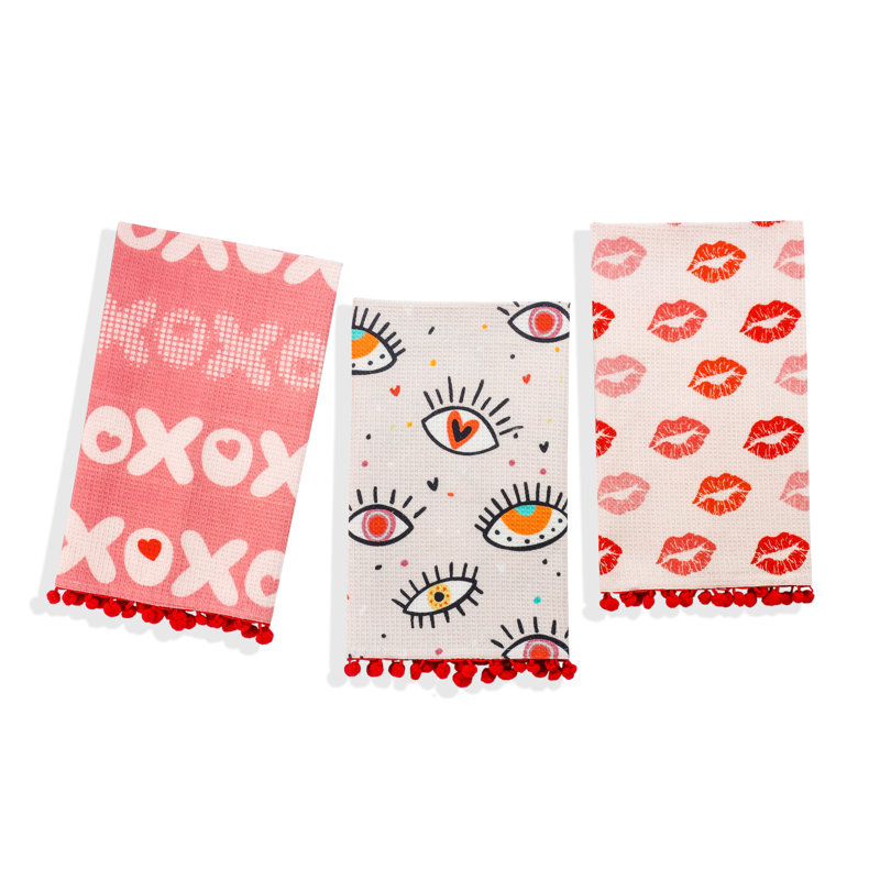 XOXO Modern Romance Kitchen Towel Set