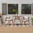 Adryell Solid Wood 3-Piece Dining Set, Under-Table Open Storage & Tiered Stackable Design Chairs for Small Spaces-443510212