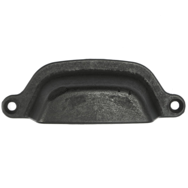 Riverstone Cup / Bin Pull, Oil Rubbed Bronze, 3"