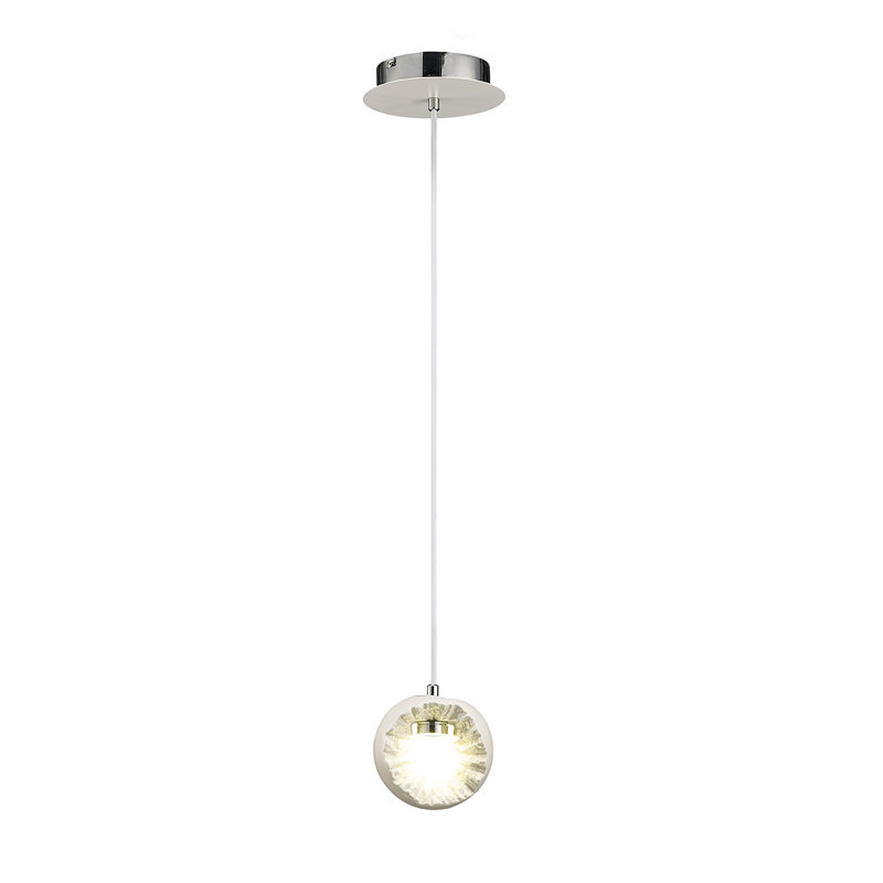 DiCaprio 1 - Light LED Sphere Pendant, White