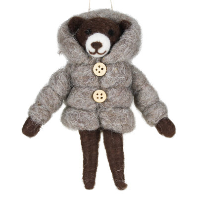 Décoration de Noël ours en peluche