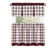 Achim Importing Co Plaid Tailored 58'' W Kitchen Curtain & Reviews ...