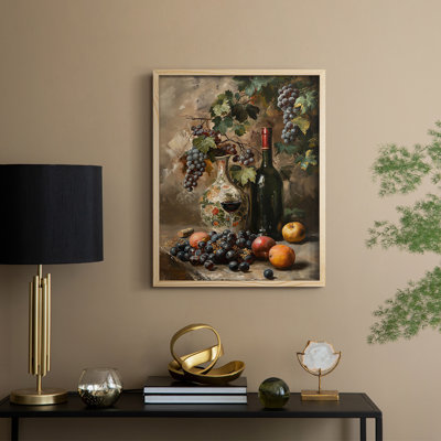 Reproduction encadrée FLORAL Series DCCXIX - bois massif