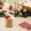 Vases dorés pour centres de mariage
