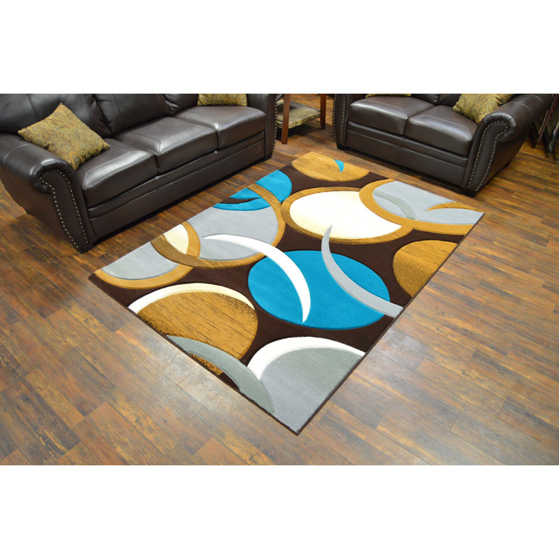 Mccampbell Performance Abstract Indoor Rug, Rectangle 5'3" x 7'6"