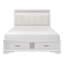 Base de lit tapissier pour lit de chambre à coucher grand lit en tissu brun clair clair 1pc
