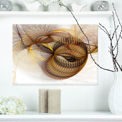 " Abstract Brown Spiral Texture "