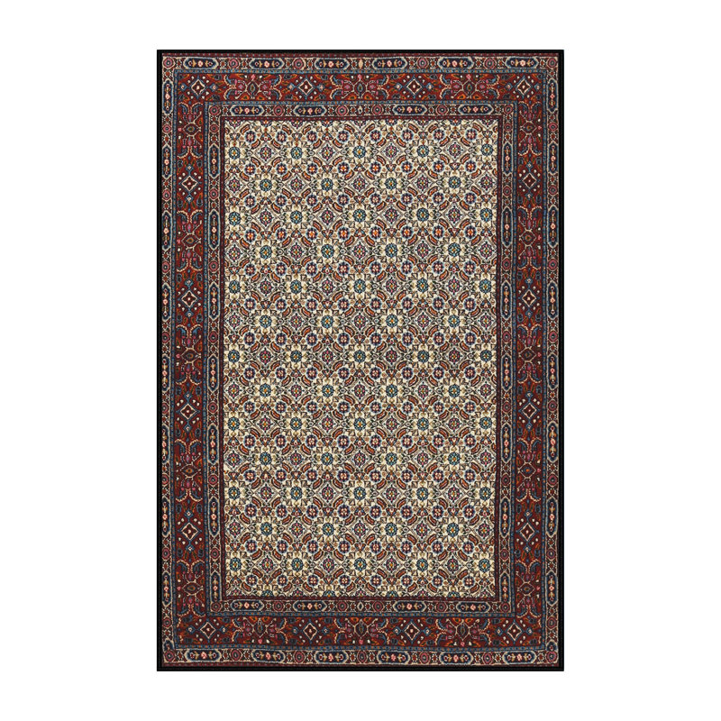 Tapis traditionnel rouge / beige Destany, Rectangle 5 pi x 8 pi