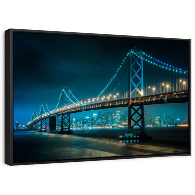 Impression sur toile Neon Golden Gate