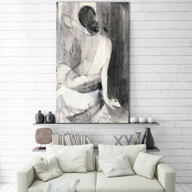 «Evening II» par Albena Hristova - Peinture, Toile tendue, H 60 po x l 36 po x P 1,5 po