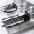 Expandable Stainless Steel Dish Drying Rack with Drain Board, Black