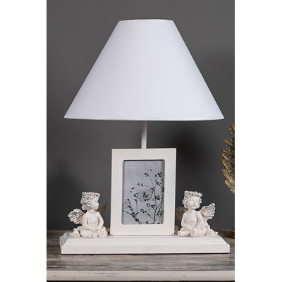 Lampe de table blanche 16,5 po