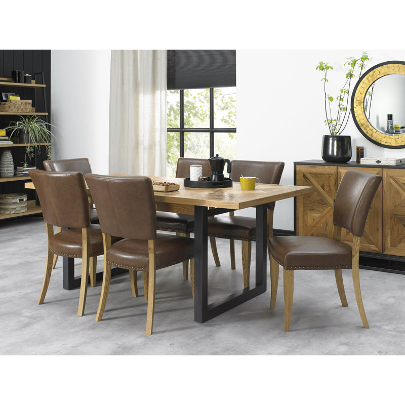 Phillippi Extendable Metal Base Dining Table, H77 x L190 x W100cm