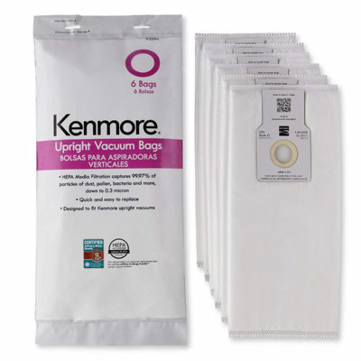 Kenmore O HEPA Vacuum Bags for Upright Vacuums