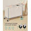 Panier à linge à 4 sections avec roulettes, 68,6 gallons (260 L), doublure amovible