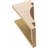 11"W x 11"D x 22"H Mediterranean Rough Cedar Woodgrain TimberThane Corbel, Primed Tan-88291058
