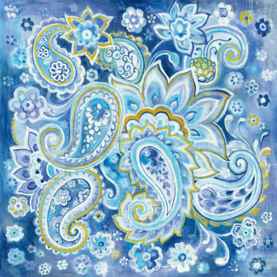 «Regal Paisley» par Danhui Nai - peinture sur toile tendue