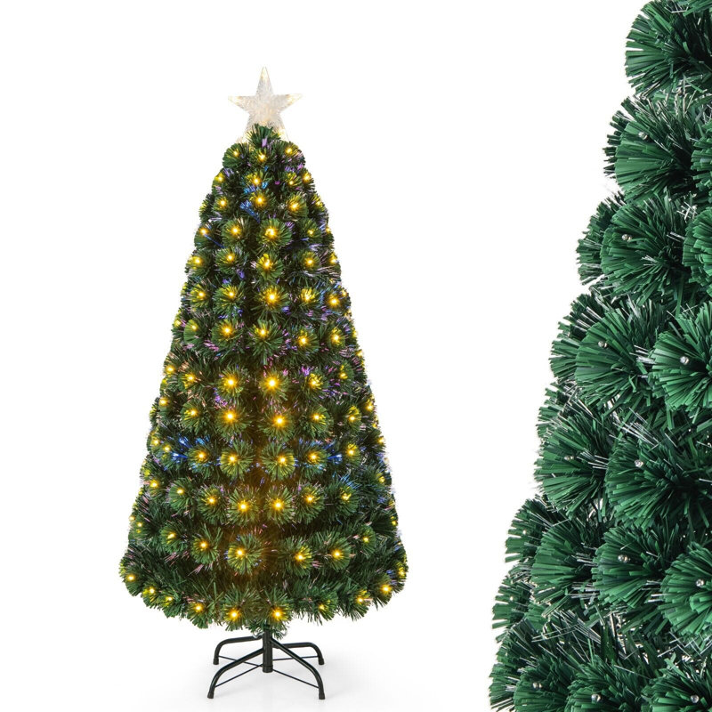 Lighted Artificial Christmas Tree, 150cm