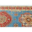 Tapis oriental unique tribal 3X14 bleu