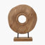 Handcarved Mango Wood Circular Ornament-1396332823