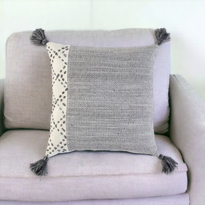 20" Cotton Throw Pillow