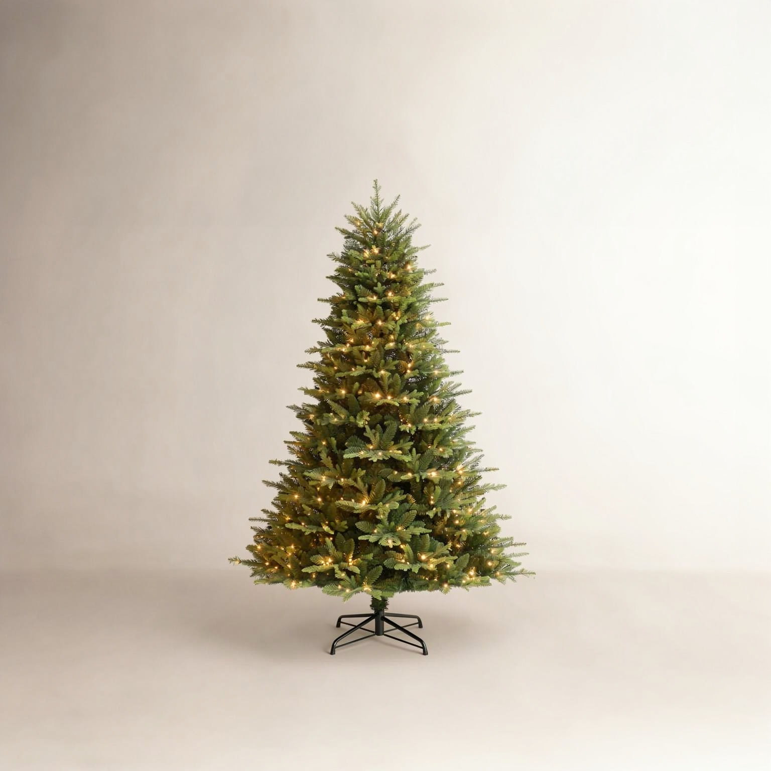 Cashmere Flocked 7.5' Pre-Lit Spruce Christmas Tree