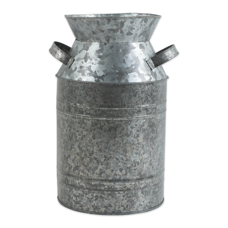 Vase de table en métal galvanisé