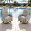 Chaises de patio à bascule pivotantes toutes saisons avec coussins-1797099589