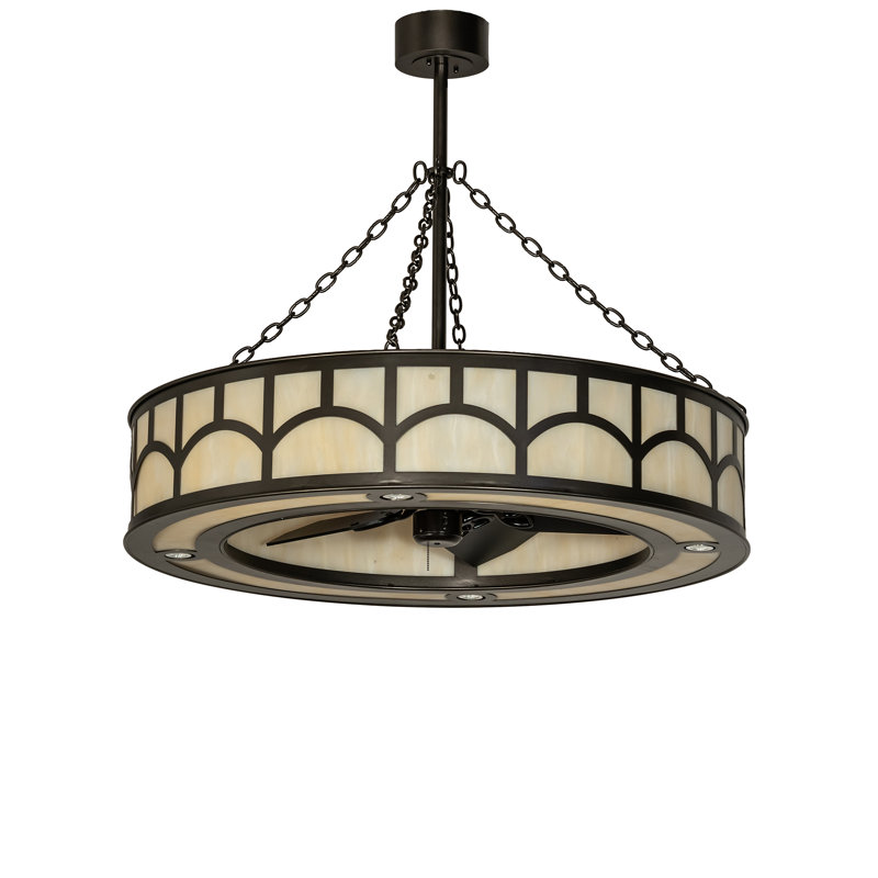 Ceiling Fan, 9.25" H x 44" W x 44" D