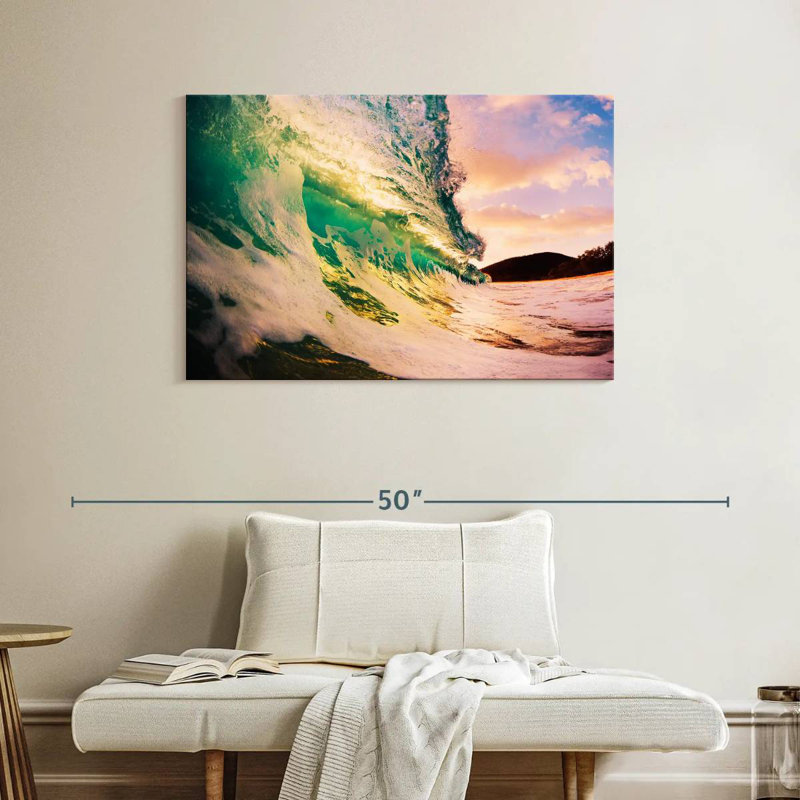 Gillard Retro Sunset Wave, H 26 po x l 39 po