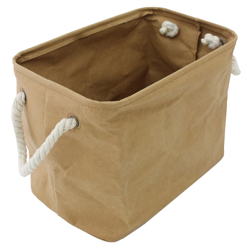 Bac de rangement en carton / papier, H 9,5 po x l 12,5 po x P 8 po