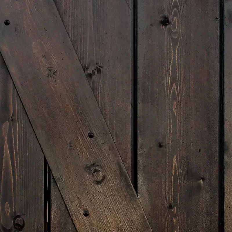 36'' x 84'' Solid Wood Paneled Painted without Installation Hardware Kit Barn Door