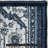 Antiq Blue Medallion Design Anti-Slip Carpet Runner-61898493