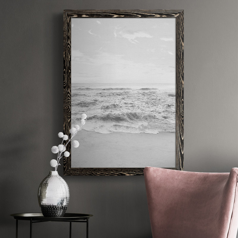 «Gentle Tides I», reproduction d'art sur toile simple, H 37,5 po x l 27,5 po x P 1 po, Noir