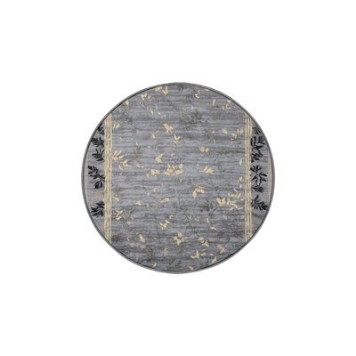 Machine Washable Gray Area Rug