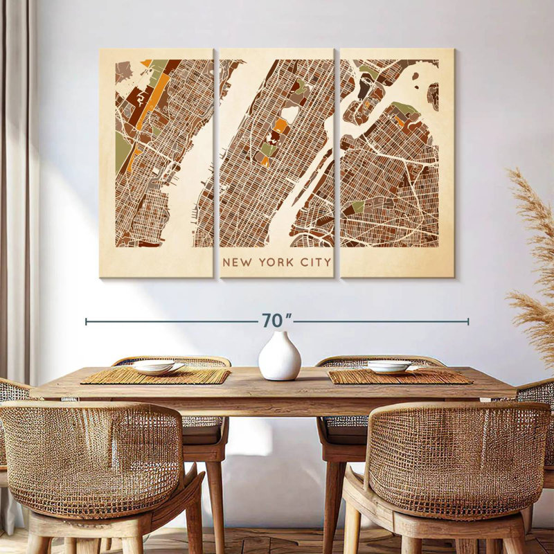 Carte Aliaz Earthy NYC, H 20 po x l 33 po