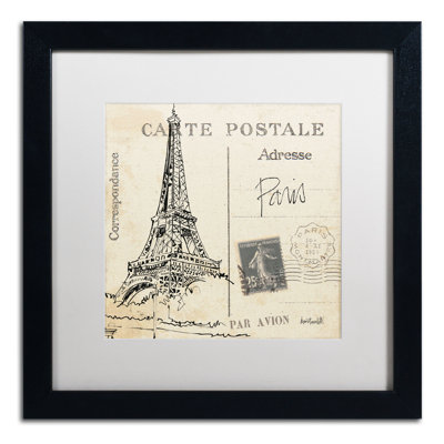 Ladzi 'Postcard Sketches III' by Anne Tavoletti Framed Graphic Art