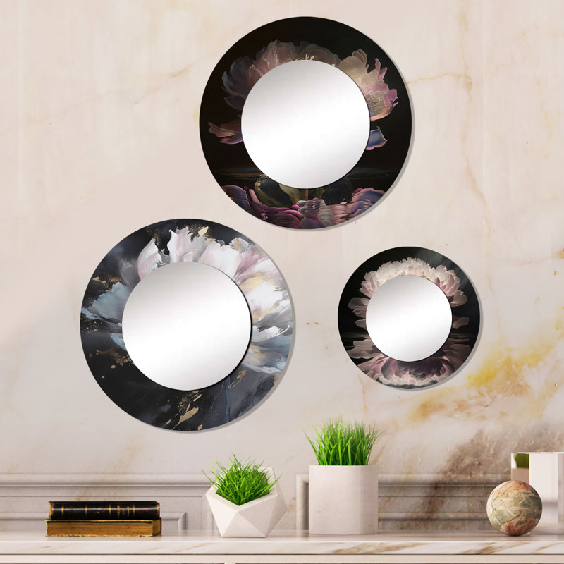 Wisen Metal Round Mirror